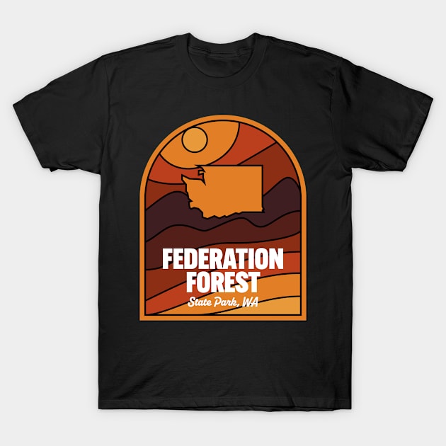 Federation Forest State Park Washington T-Shirt by HalpinDesign